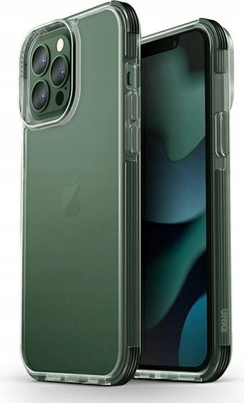 UNIQ COMBAT RUGGED PROTECTIVE CASE WITH 3-TIER IMPACT PROTECTION FOR IPHONE 2021 13 PRO | GREEN